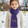 Girls Personalised Hearts Scarf Embroidered Kids Scarves