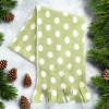 Kids Personalised Scarf Childrens Green Polka Dot Scarf