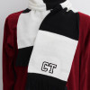 Personalised Team Scarf Black White Stripe Supporters