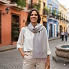 womens luxury winter grey scarf