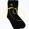 Monogrammed Socks Embroidered Initial Black Socks