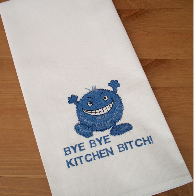 Monster Tea Towel Personalised Tea Towel Gift