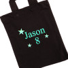 Personalised Mini Bag Black Tote Goody Bag
