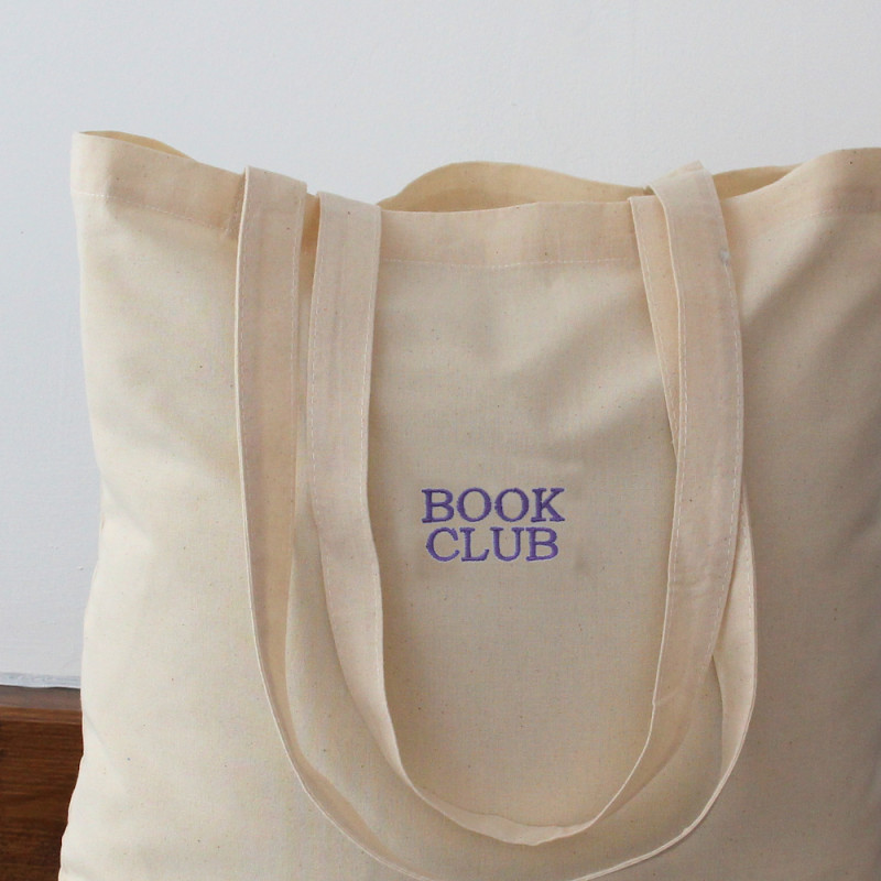 Personalised Tote Cotton Book Club Bag