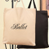 Personalised Cotton Tote Short Handled Embroidered Bag