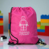 Personalised Lego Theme Bag School Sports PE Gym Sack
