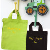 Personalised Party Bag Green Mini Tote Goody Bag