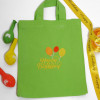 Personalised Party Bag Green Mini Tote Goody Bag