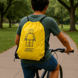 Personalised Lego Theme Bag School Sports PE Gym Sack