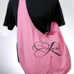 Crossbody Boho Sling Bag Love Print Hippie Bag