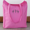 Wildflowers Cotton Bag Pink Shoulder Tote
