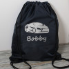 Sports Car PE Bag Personalised Drawstring Gym Sack