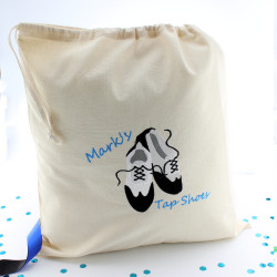 Personalised Shoe Bag Tap Dance Shoes Embroidered Bag