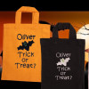 Personalised Halloween Bag Trick or Treat Bat Cotton Tote