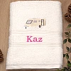 name caravan gift van life towel white