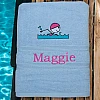 swim towel with name