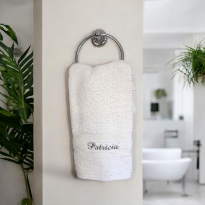 Personalised Hand Towel White Hand Towel