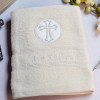 Baptism Towel Ivory Embroidered Christening Gift Towel