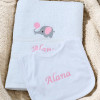 Personalised Baby Towel and Bib 1st Birthday Gift Set