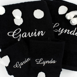 Personalised Towels Double Bath and Face Gift Set