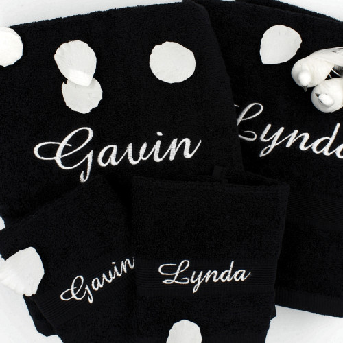 Personalised Towels Double Bath and Face Gift Set