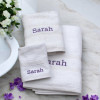 Personalised White Towel Bale Bath Hand and Face Cloth