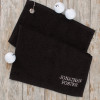 Personalised Golf Towel Black Golfing Towel