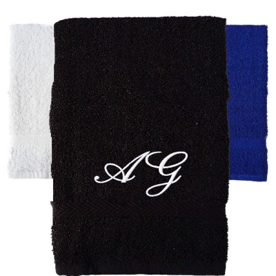 Sports Sweat Towel Personalised Exercise Gym Towel Black