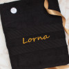 Personalised Towel Black XL Bath Sheet