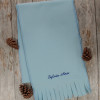 Personalised Scarf Light Blue Winter Fleece Scarf