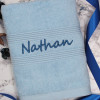 Personalised Towel Blue Bath Towel