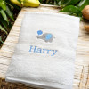 Childrens Elephant Towel Personalised Boys Towel