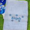 Kids Football Towel Personalised Little Footballs Towel