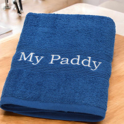 Personalised Bath Towel Royal Blue Towel