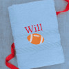 Rugby Football Towel Personalised Rugby Embroidered Bath Size