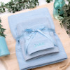 Personalised Towels With Ribbon Choice of Towel Bale Colour