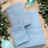 Personalised Towels With Ribbon Choice of Towel Bale Colour
