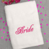 Bridal Towel Wedding Bride Bath Gift