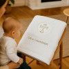 Baptism Towel White Embroidered Christening Gift Towel