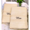Bath Towels Set His and Hers Cream Towels