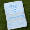 Coventry City Football Towel Sky Blues Towel