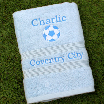 Coventry City Football Towel Sky Blues Towel