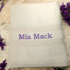 Personalised Bath Sheet Cream XL Towel