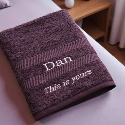 Personalised Message Towel Father Dad Mum Gift