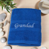 Personalised Hand Towel Royal Blue Hand Towel