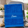 Personalised Hand Towel Royal Blue Hand Towel