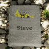 Digger Towel Personalised Bath Towel