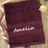 Personalised Towel Purple Bath Towel