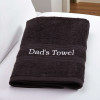 Personalised Towel Black Bath Towel