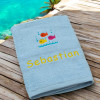 Childs Towel Colourful Fish Personalised Towel